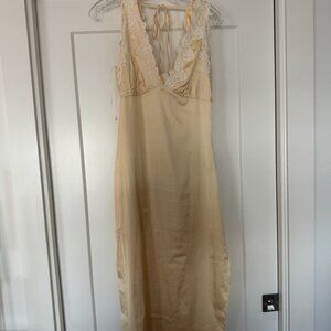 Pastel Yellow Silk Dress